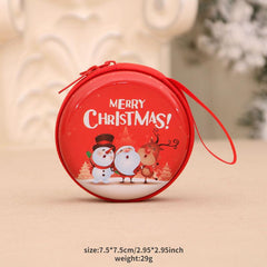 Christmas Iron Coin Purse for Kids with Small Tree Decoration