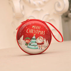 Christmas Iron Coin Purse for Kids with Small Tree Decoration