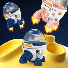 Mini Piggy Bank Space Rocket Astronaut Gift Money Toy