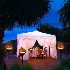 Halloween Pumpkin Resin Solar Lights Outdoor Waterproof Decoration