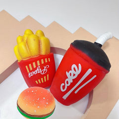 Squishy Food Hamburger Fries Soda Stress Reliever