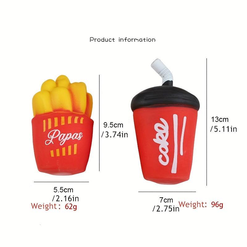 Squishy Food Hamburger Fries Soda Stress Reliever
