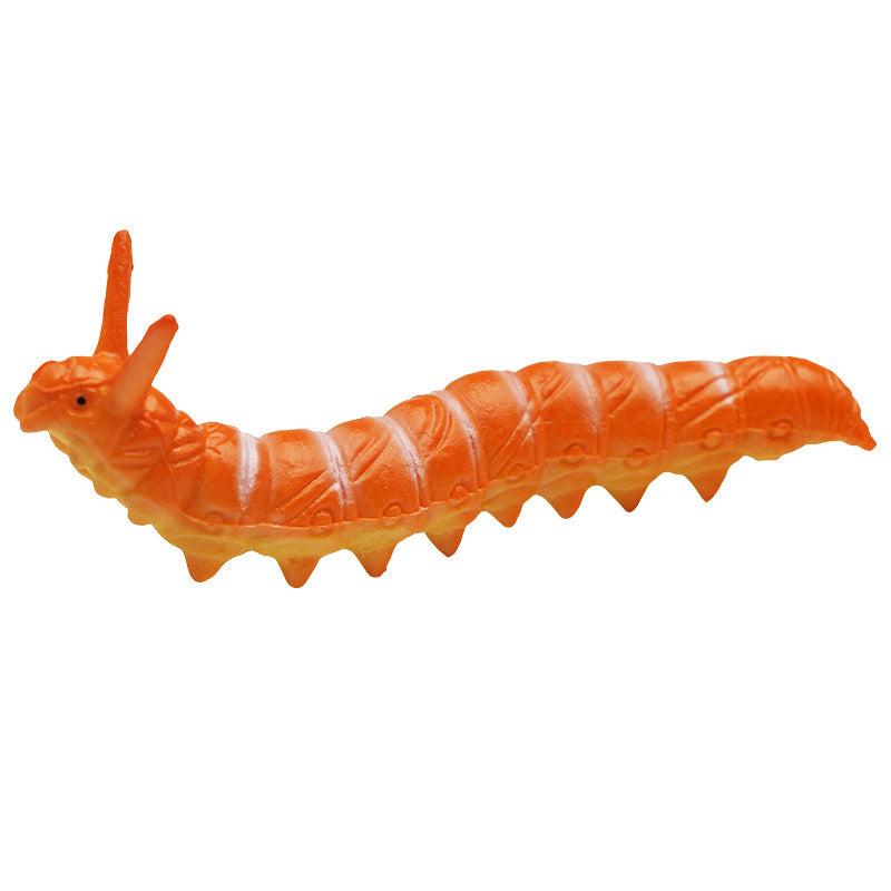 Simulated Caterpillar Cabbage Worm Reptile Insect Model Prank Toy