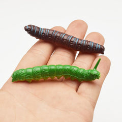 Simulated Caterpillar Cabbage Worm Reptile Insect Model Prank Toy