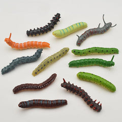 Simulated Caterpillar Cabbage Worm Reptile Insect Model Prank Toy