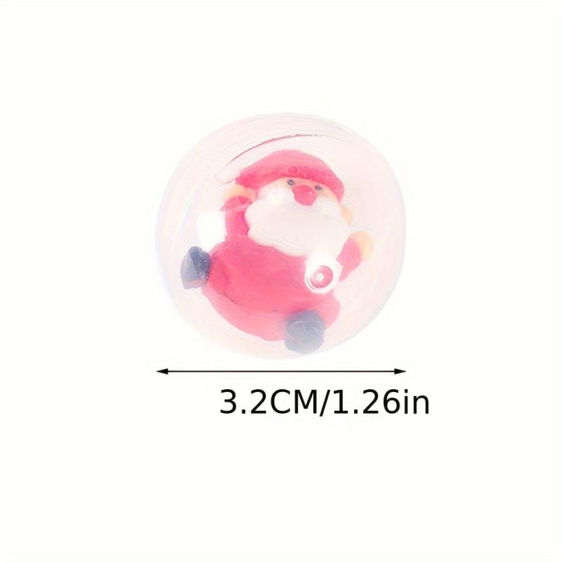 12pcs Christmas Random Twist Egg Toy Christmas Doll Interactive Twist Egg Toy