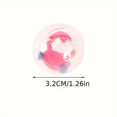 12pcs Christmas Random Twist Egg Toy Christmas Doll Interactive Twist Egg Toy