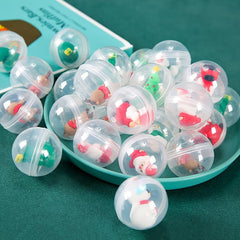 12pcs Christmas Random Twist Egg Toy Christmas Doll Interactive Twist Egg Toy