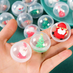 12pcs Christmas Random Twist Egg Toy Christmas Doll Interactive Twist Egg Toy