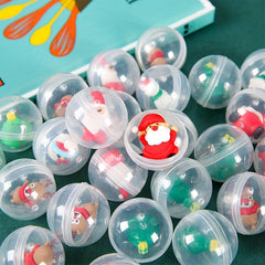 12pcs Christmas Random Twist Egg Toy Christmas Doll Interactive Twist Egg Toy