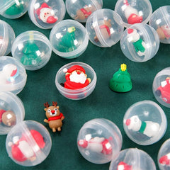 12pcs Christmas Random Twist Egg Toy Christmas Doll Interactive Twist Egg Toy