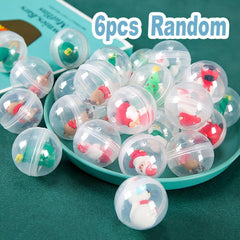12pcs Christmas Random Twist Egg Toy Christmas Doll Interactive Twist Egg Toy