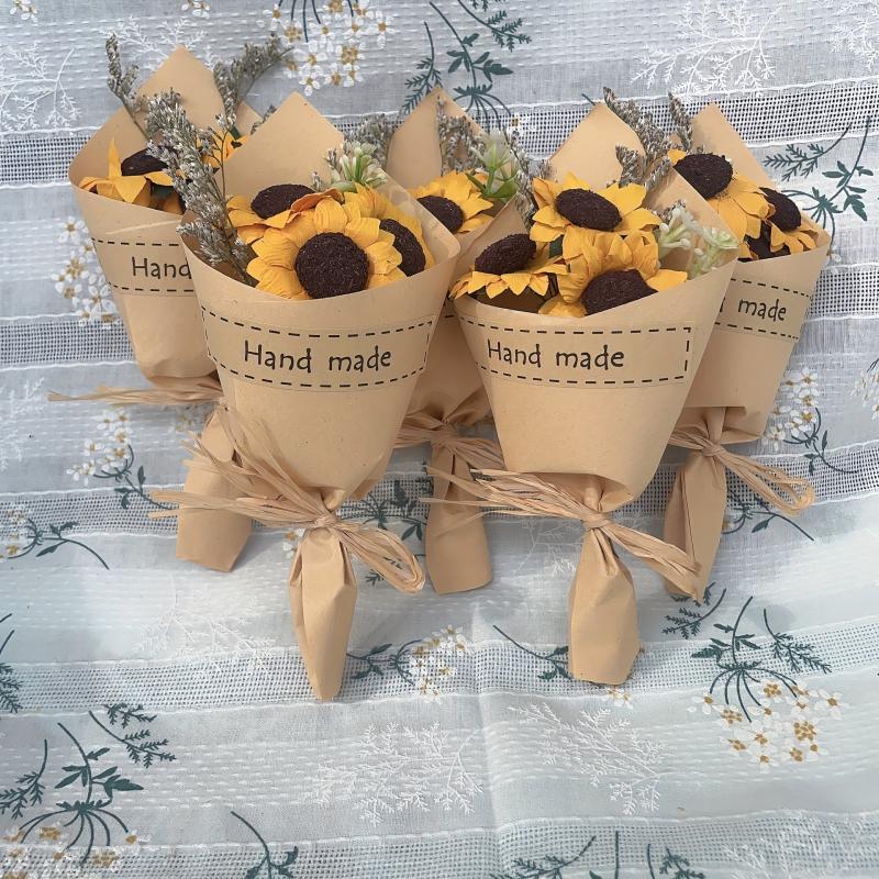Sun Flower Simulation Flower Sunflower Bouquet Bridesmaid Decoration