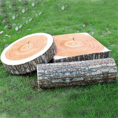 Plush Stump Decorative Pillow - Home & Car Seat Cushion