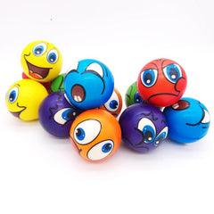 12pcs PU Sponge Balls Fun Mood Squeeze Stretch Balls Office Toys