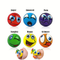 12pcs PU Sponge Balls Fun Mood Squeeze Stretch Balls Office Toys