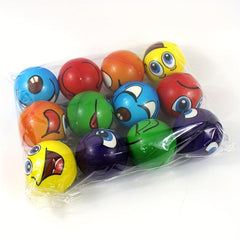 12pcs PU Sponge Balls Fun Mood Squeeze Stretch Balls Office Toys