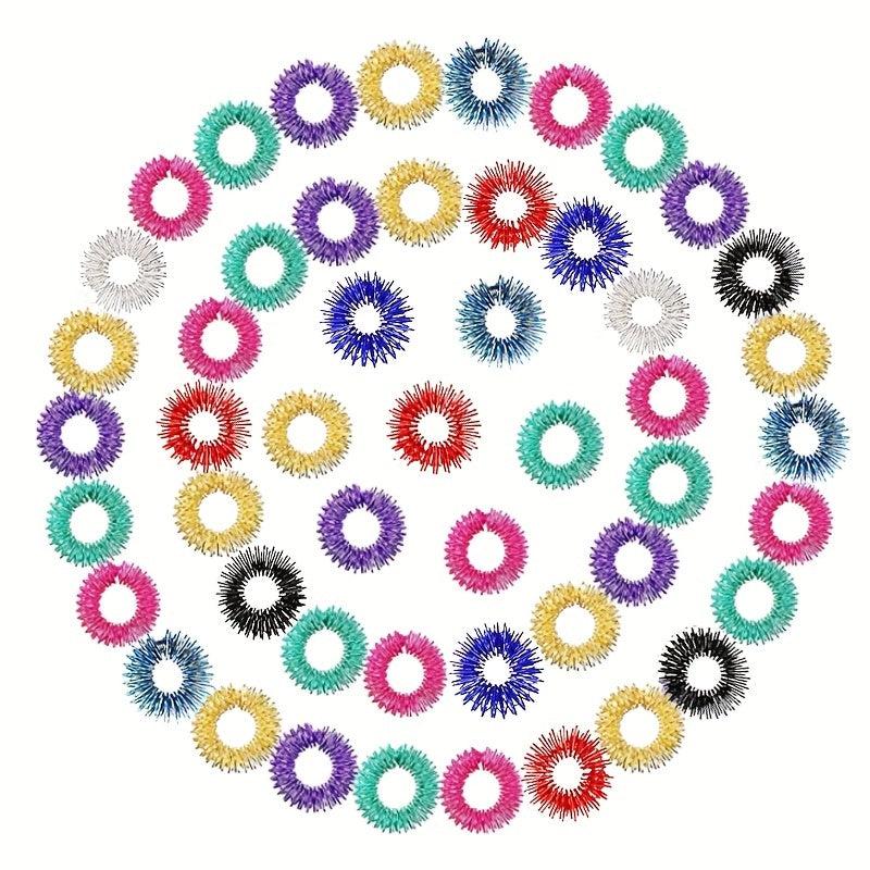 Mini Spring Finger Massage Rings - Set of 10 or 20pcs