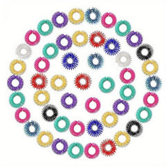 Mini Spring Finger Massage Rings - Set of 10 or 20pcs