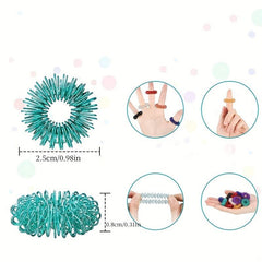 Mini Spring Finger Massage Rings - Set of 10 or 20pcs