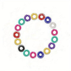 Mini Spring Finger Massage Rings - Set of 10 or 20pcs