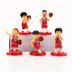 5-Piece Basketball Cartoon Anime Figures Set - Ideal Birthday or Christmas Gift