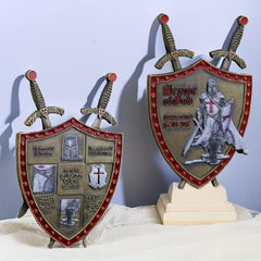 Shield Challenge Coin Armor Of God Military Coin Knight Fencing Equipment