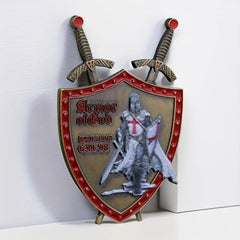 Shield Challenge Coin Armor Of God Military Coin Knight Fencing Equipment