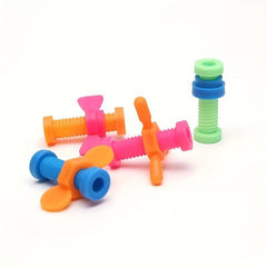 4pcs Colourful Screw Toys Spinning Stress Relief Sensory Autism Holiday
