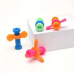 4pcs Colourful Screw Toys Spinning Stress Relief Sensory Autism Holiday