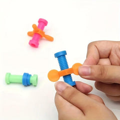 4pcs Colourful Screw Toys Spinning Stress Relief Sensory Autism Holiday