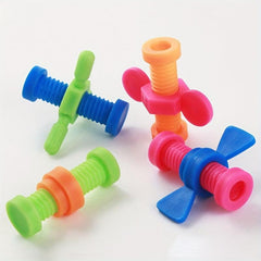 4pcs Colourful Screw Toys Spinning Stress Relief Sensory Autism Holiday