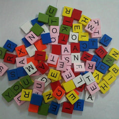 Wood Letter Tiles for Crafts DIY Gift Decoration