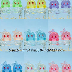 3D Cartoon Luminous Bubble DIY Resin Pendant