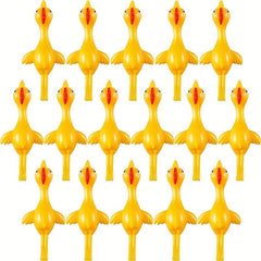 5pcs Slingshot Chicken Rubber Elastic Flying Chicken Tricky Toy Party Supplies