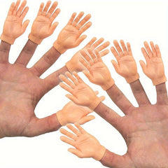 Rubber Small Finger Hands Funny Realistic Puppet Performance Prank Gift