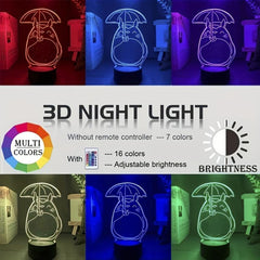 Japan Anime 3D LED Night Light Acrylic Lamp Christmas Gift