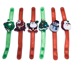 Glowing Wrist Strap Glitter Cartoon Bangle - Christmas Jewelry