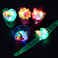 Glowing Wrist Strap Glitter Cartoon Bangle - Christmas Jewelry