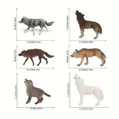 Children's Wolf Model Craft Toy, Science Education, Desktop Display