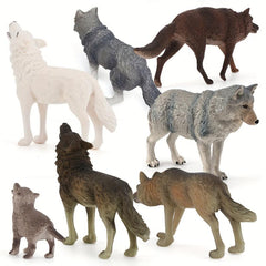 Children's Wolf Model Craft Toy, Science Education, Desktop Display