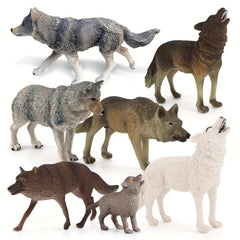 Children's Wolf Model Craft Toy, Science Education, Desktop Display