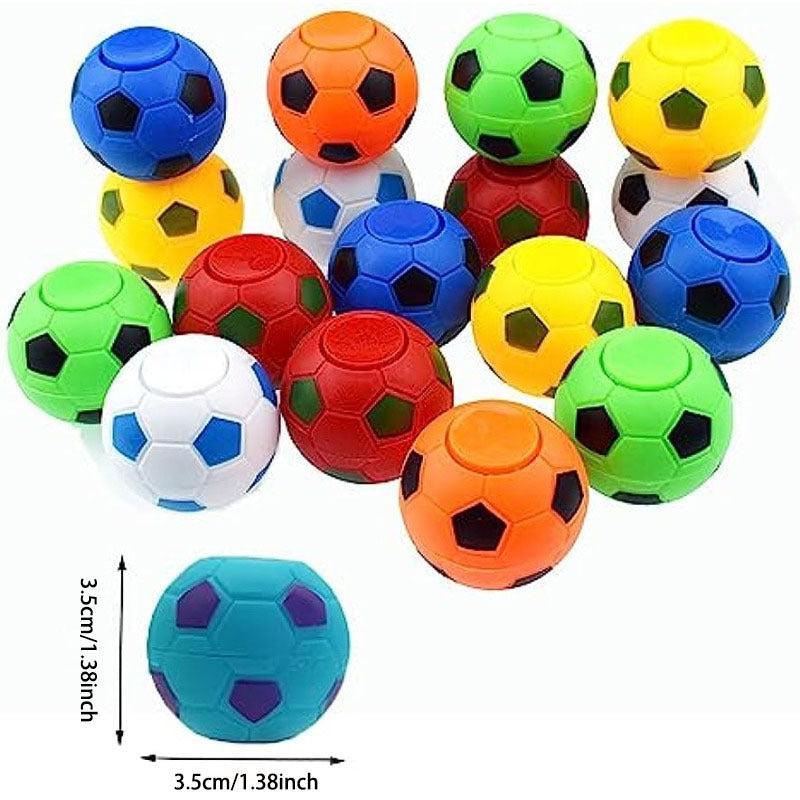 10 Pcs Mini Soccer Ball Fidget Spinners - Party Favors for Kids