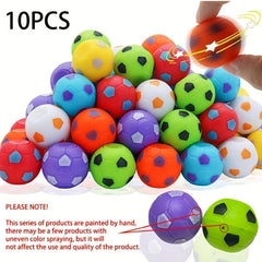 10 Pcs Mini Soccer Ball Fidget Spinners - Party Favors for Kids