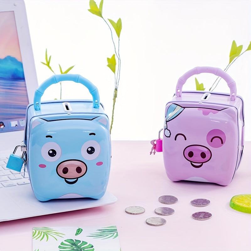 Portable Piggy Bank with Lock for Students