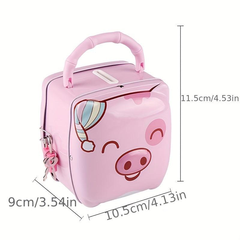 Portable Piggy Bank with Lock for Students