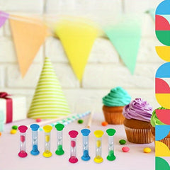 4pcs Mini Small Hourglass Nostalgic Toy Timer Desktop Decoration Small Ornament
