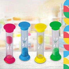 4pcs Mini Small Hourglass Nostalgic Toy Timer Desktop Decoration Small Ornament