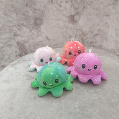 Double Sided Octopus Plush Toy Doll Pendant Set
