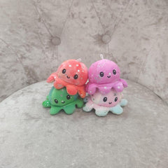 Double Sided Octopus Plush Toy Doll Pendant Set